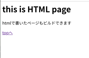 11tyでHTMLの出力結果